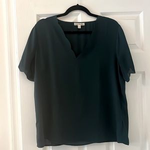 Nine Britton deep green blouse